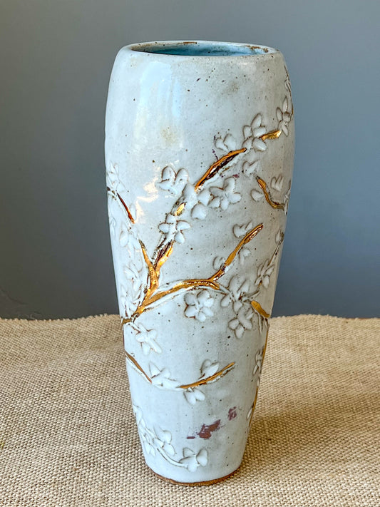 White Blossom Vase