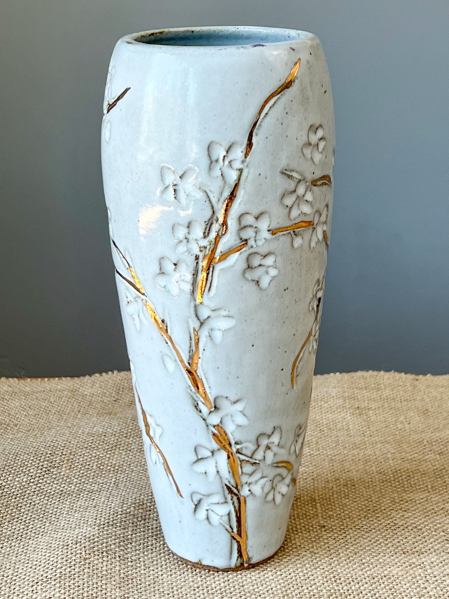 White Blossom Vase