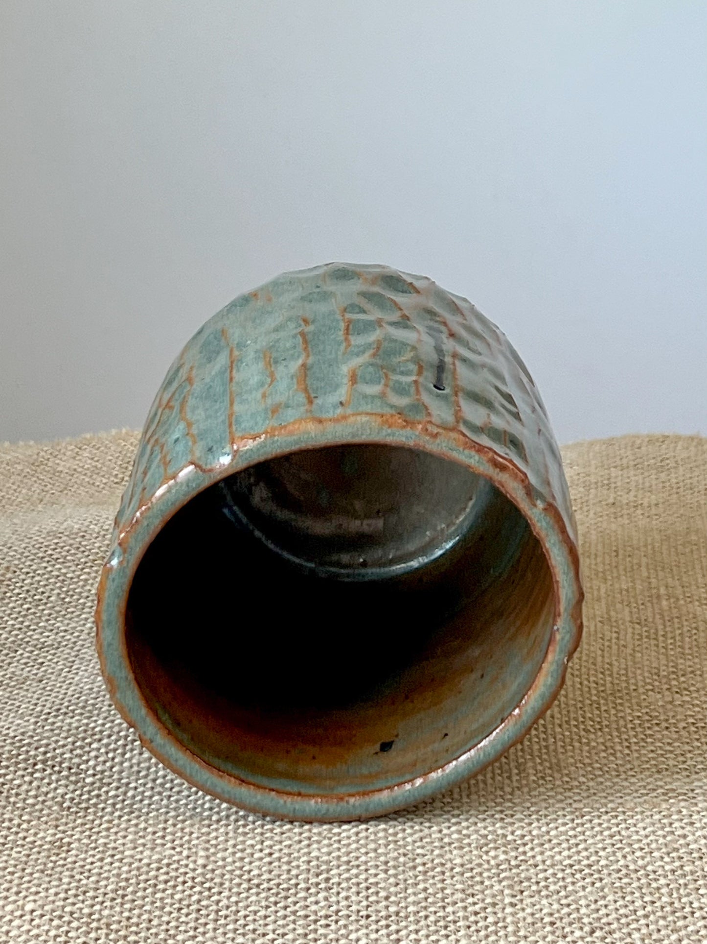 Blue Textured Cylinder