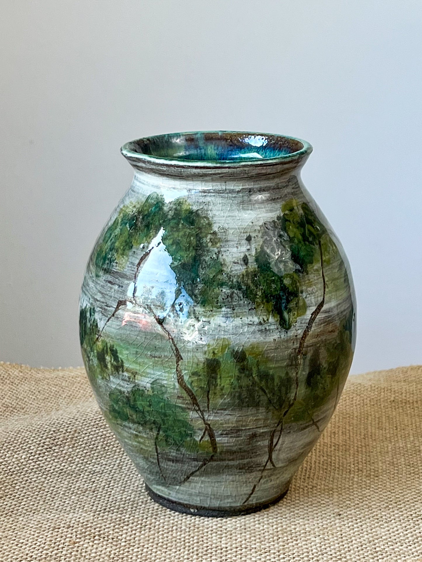 Forest at Night Vase