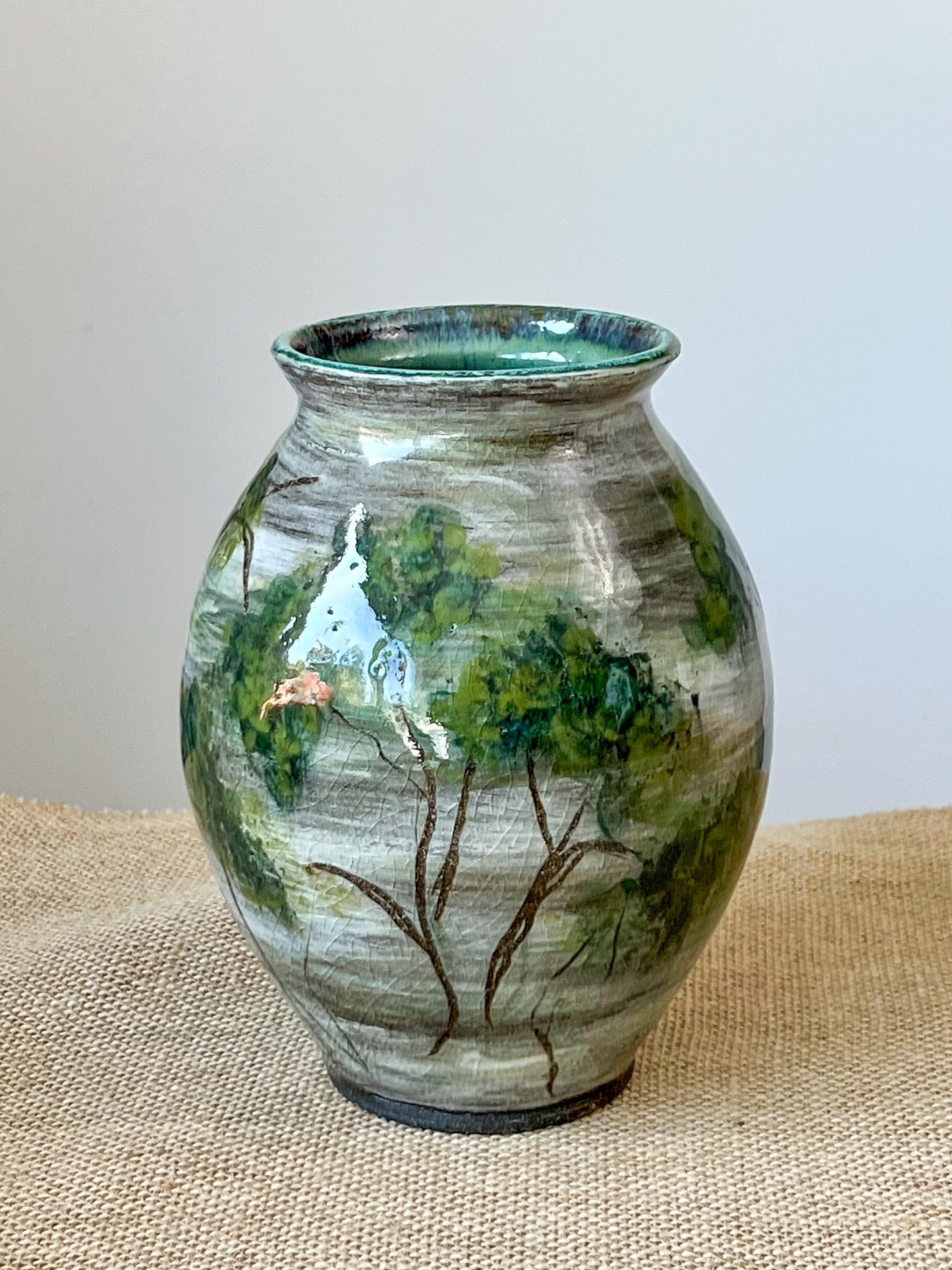 Forest at Night Vase
