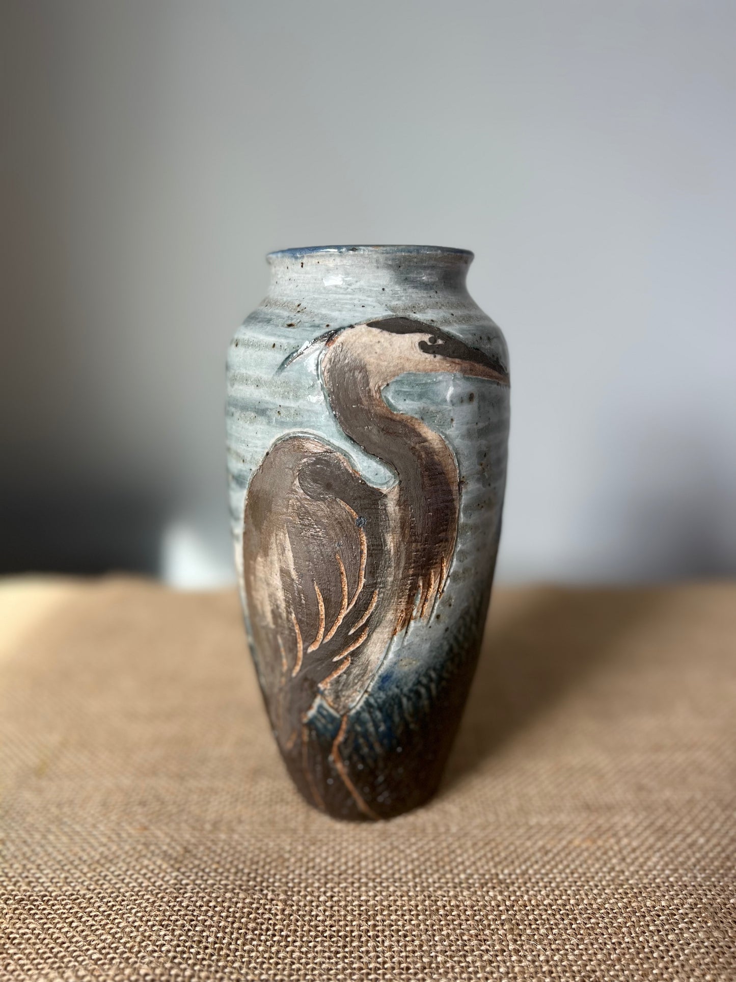 Heron Vase
