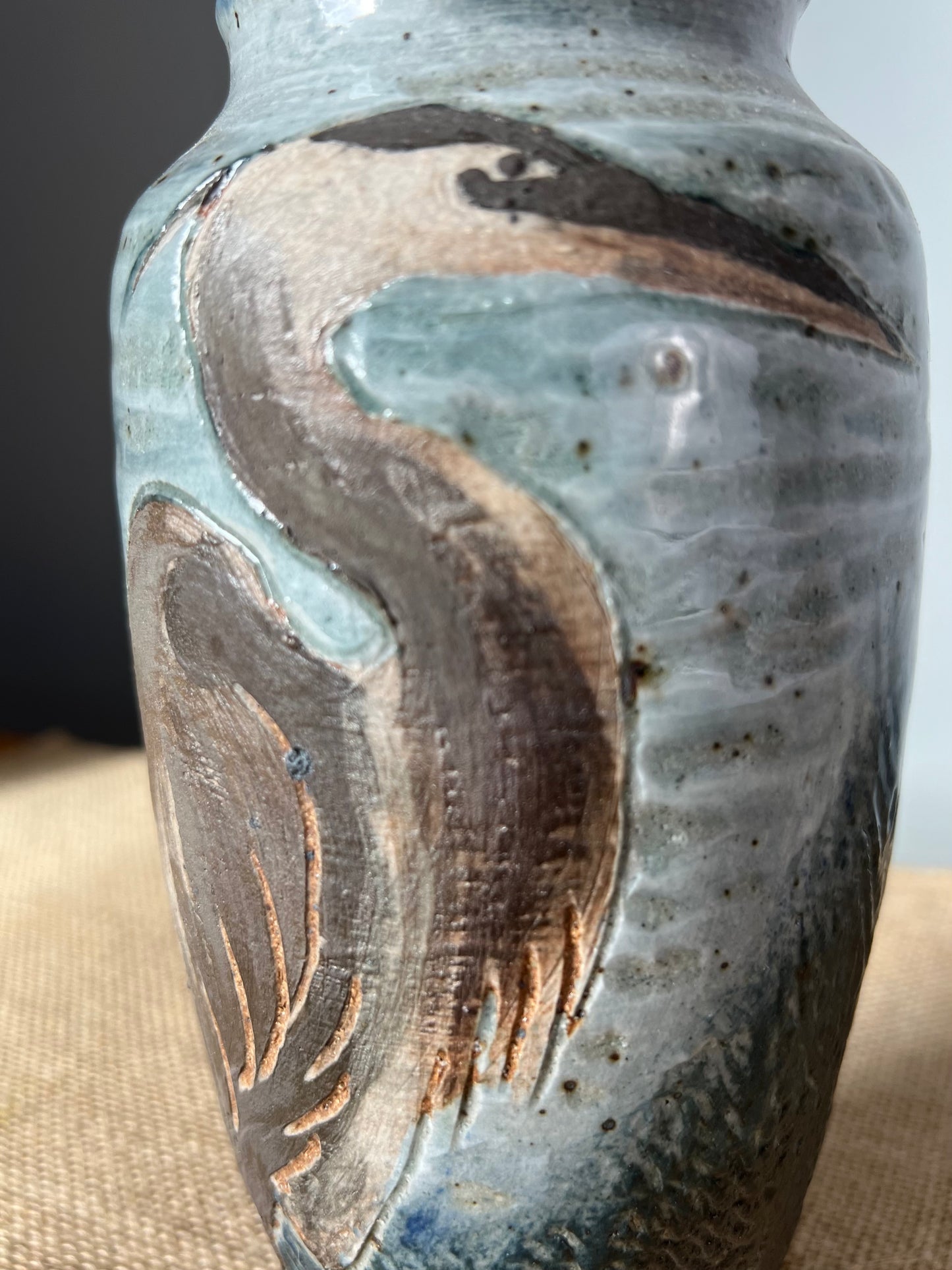 Heron Vase