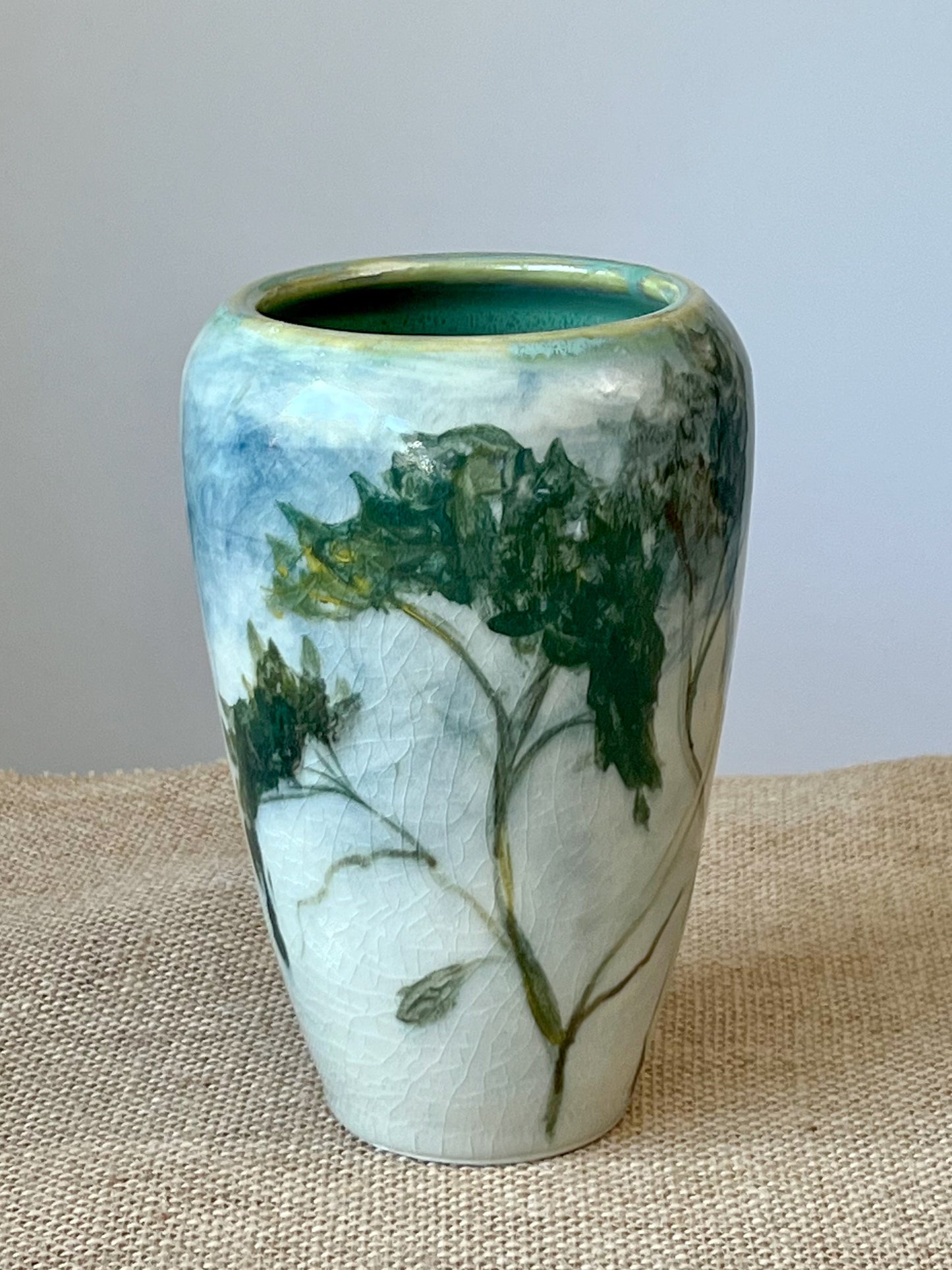 Small Green Tree Vase