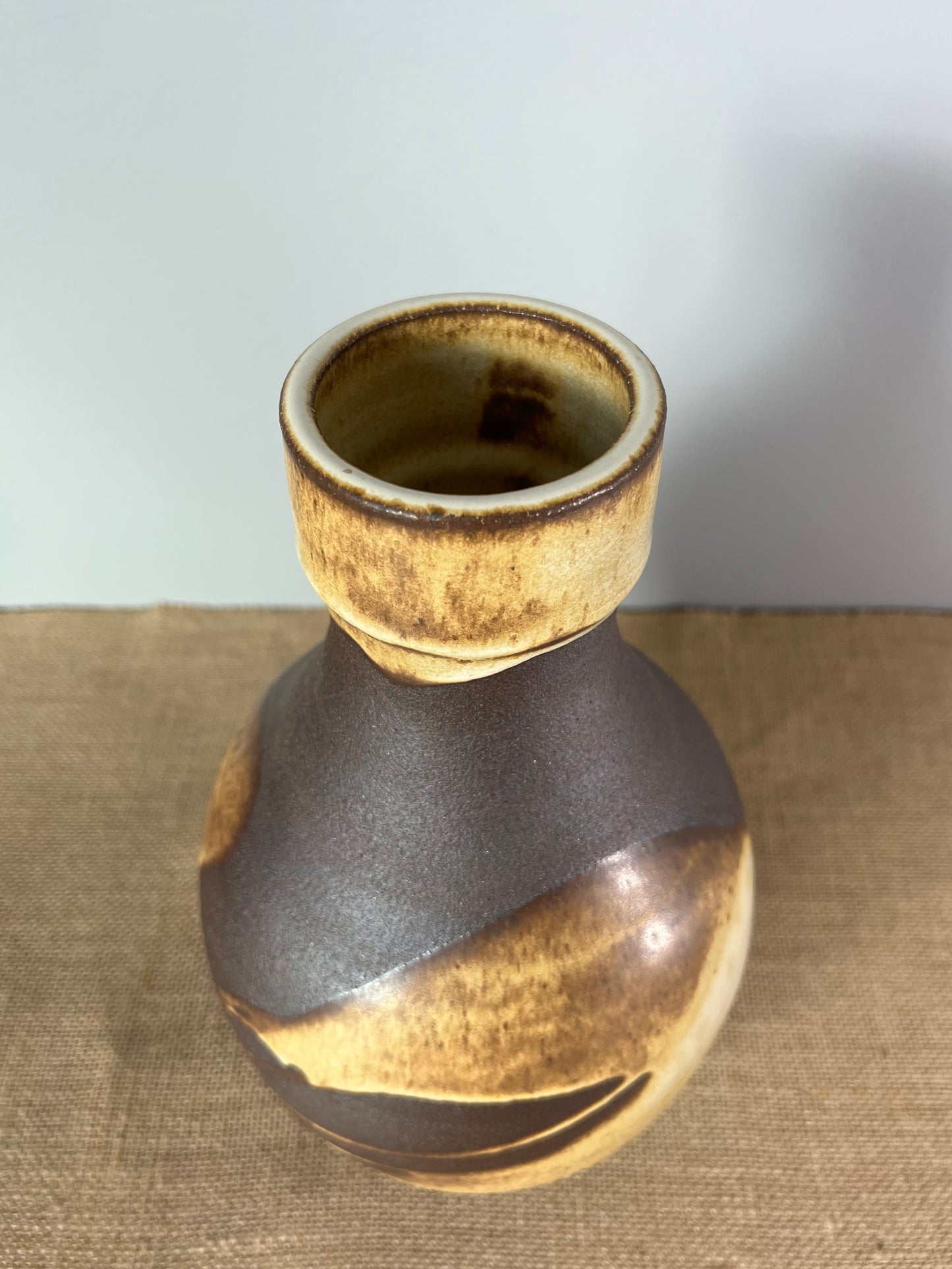 Large Brown Clay Vase