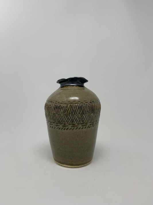 Carved Small Neck Vase